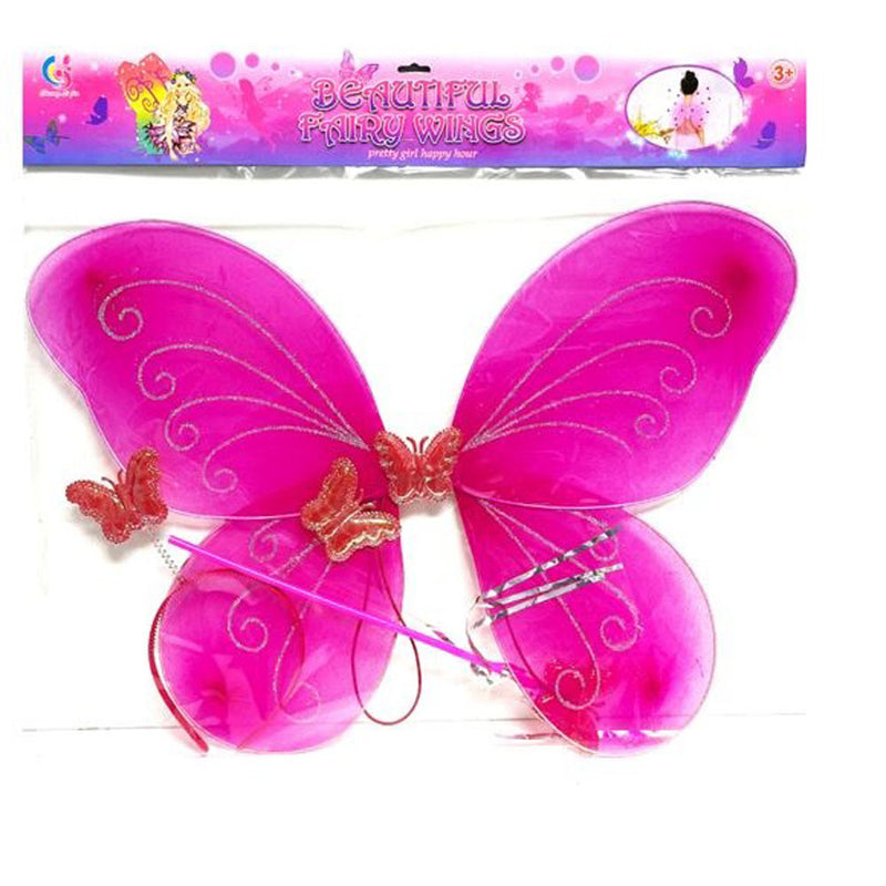 Beautiful Fairy Wings with Wand & Hair Band