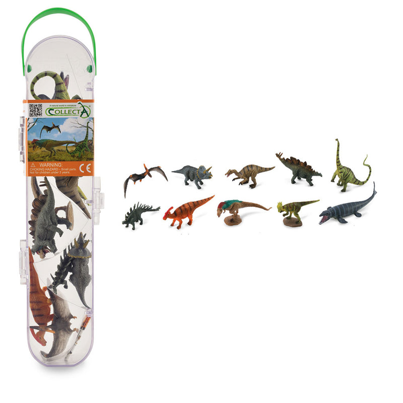  CollectA Set de regalo con figuras de dinosaurios en tubo (juego de 10)