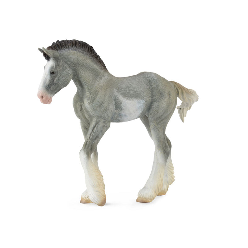 Figura del puledro da collezione clydesdale (mezzo)