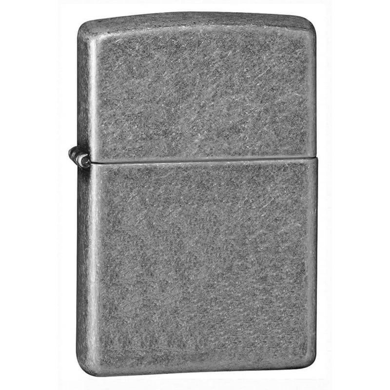  Encendedor Zippo con acabado en plata antigua