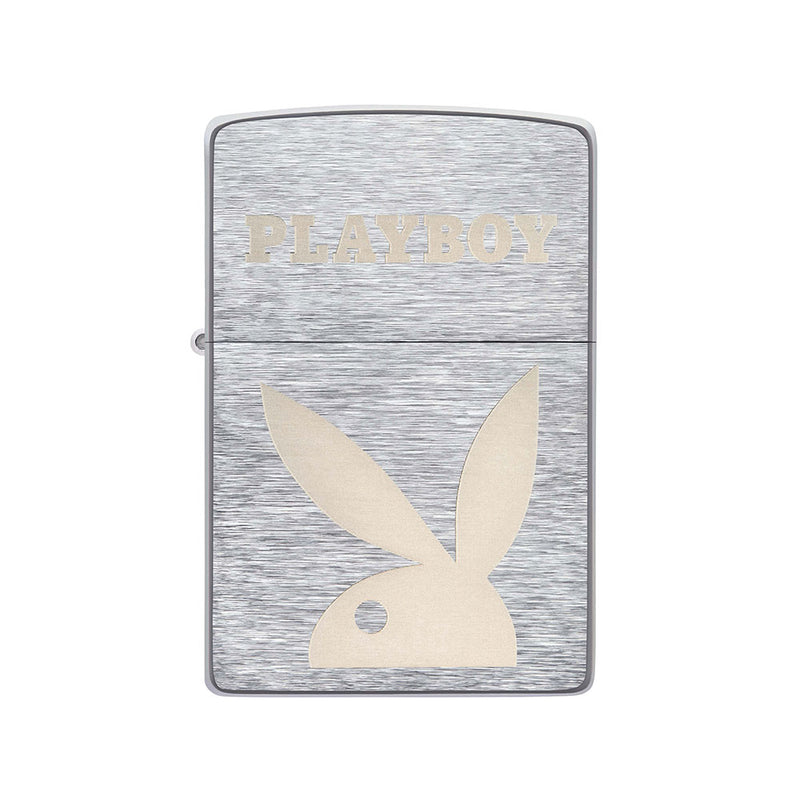  Encendedor Zippo Playboy de cromo cepillado resistente al viento