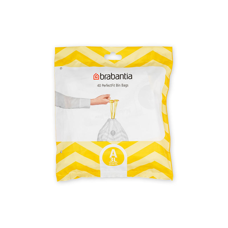  Brabantia Pack Dispensador PerfectFit con 40 Bolsas