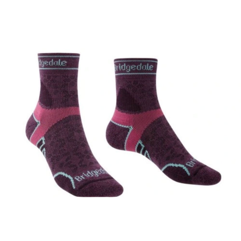  Calcetines ligeros T2 3/4 Crew Merino para mujer (Damson)