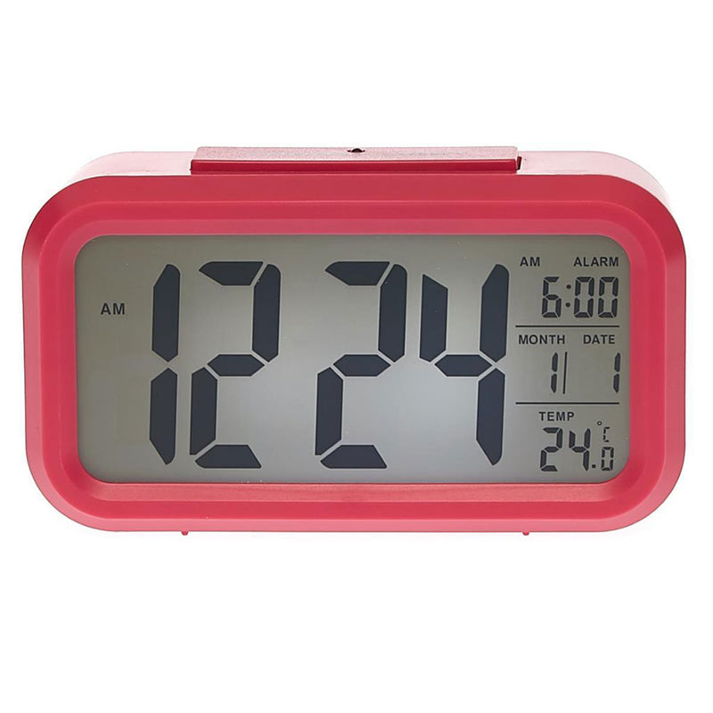 Horloge de table numérique à bord rond multifonctionnel