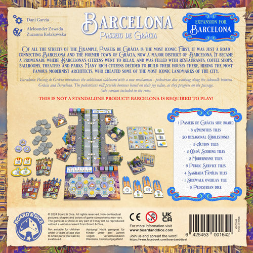 Barcelona Passeig De Gracia Expansion Game