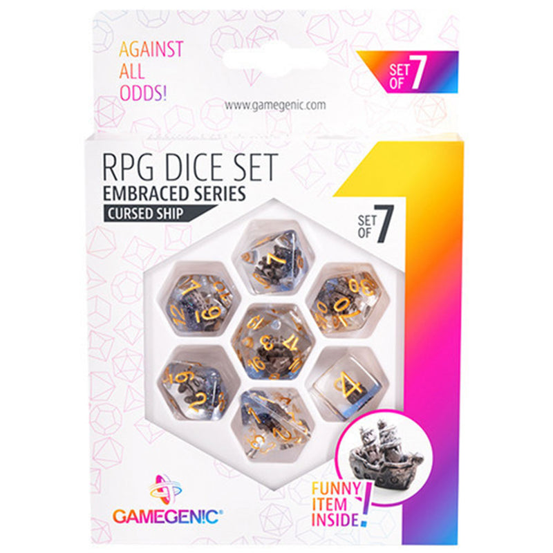  Gamegenic Embraced Series Juego de dados RPG 7 piezas