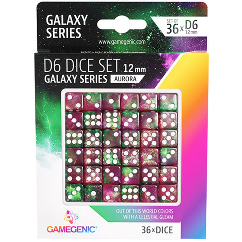  Juego de dados Gamegenic Galaxy Series D6 12 mm (36 piezas)