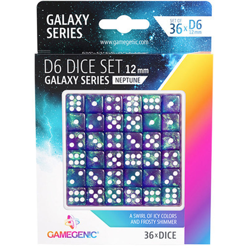  Juego de dados Gamegenic Galaxy Series D6 12 mm (36 piezas)