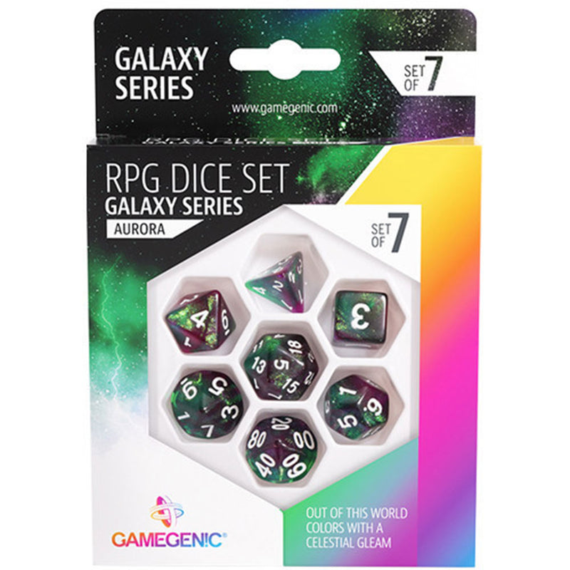  Juego de dados RPG Gamegenic Galaxy Series 7 piezas