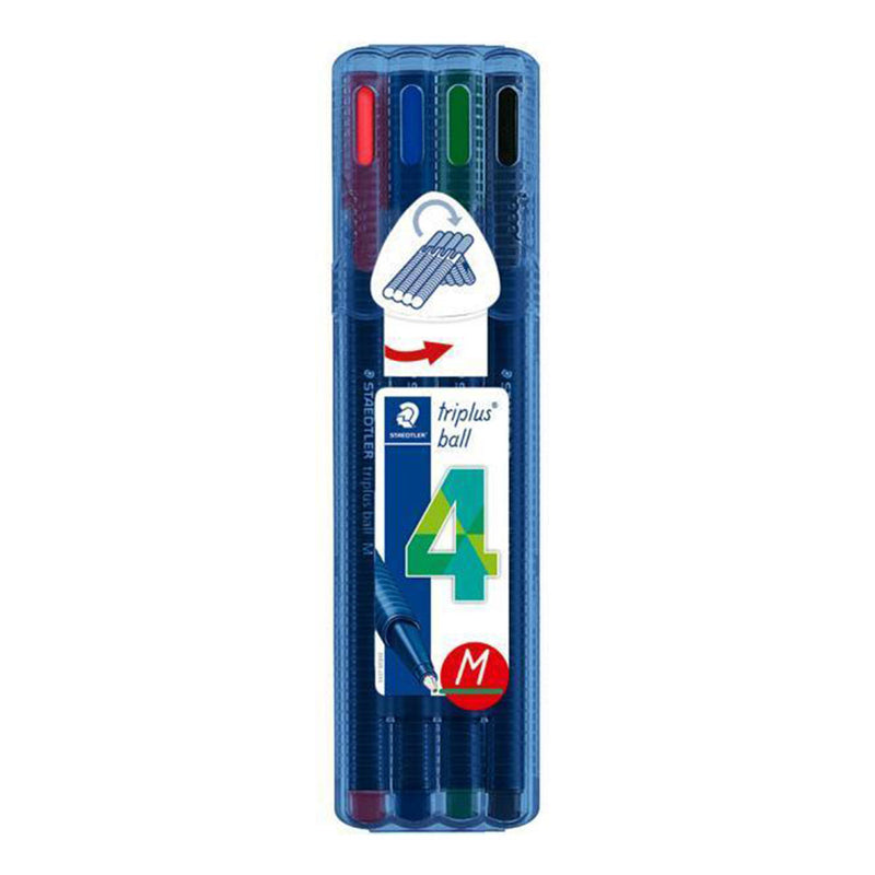 Pen de bolígrafo Staedtler Triplus (paquete de 4)