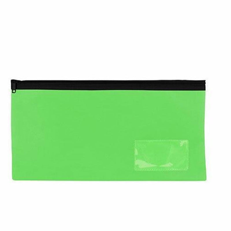 Cecil Bright Bright Pencil Case con 1 zip (verde lime)