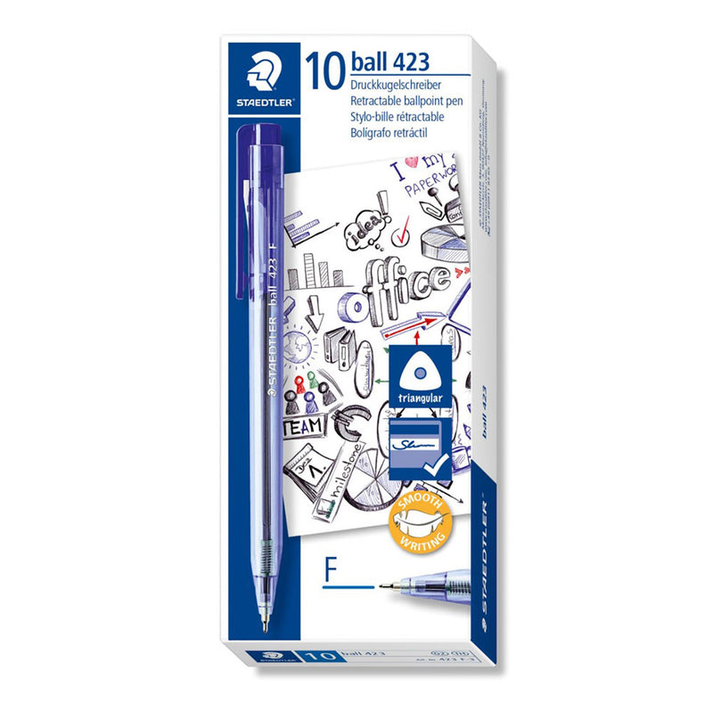 Staedtler 423 Fine Ballpoint Pen (Box di 10)