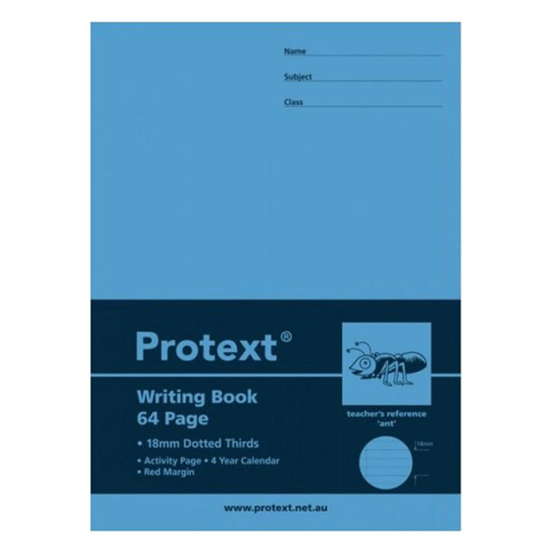 Libro di scrittura di terzi punteggiati di protext 64pg (330x245mm)