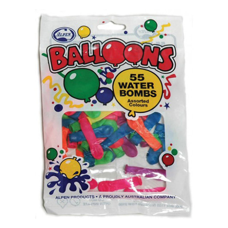 Alpen Waterbomb Balloons 55pcs