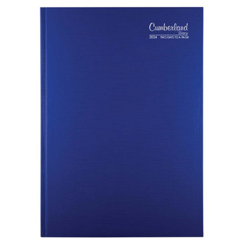 Journal Cumberland Premium Casebound A5 2024 (bleu)