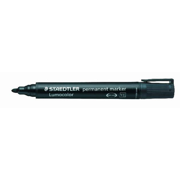 Staedtler 352 Lumocolor Bullet Tip Permanent Marker (Black)