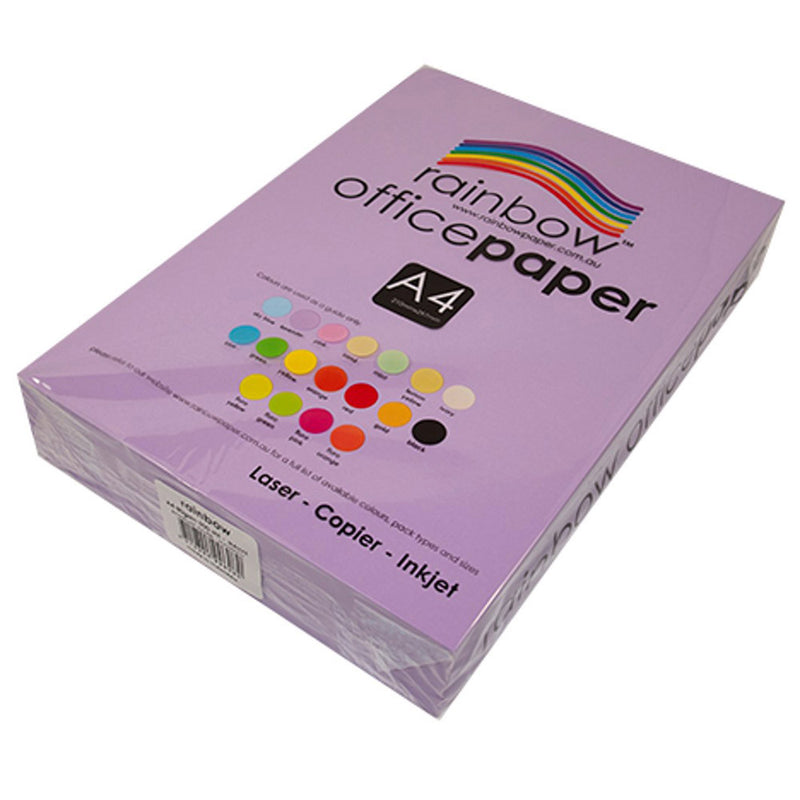 Rainbow 80gsm A4 Copy Paper 500pk (Mauve)