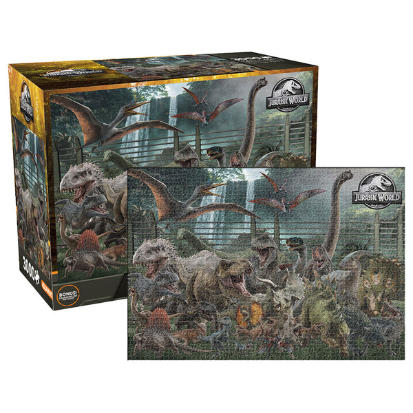 Aquarius Jurassic World Size Chart 3000pc Puzzle