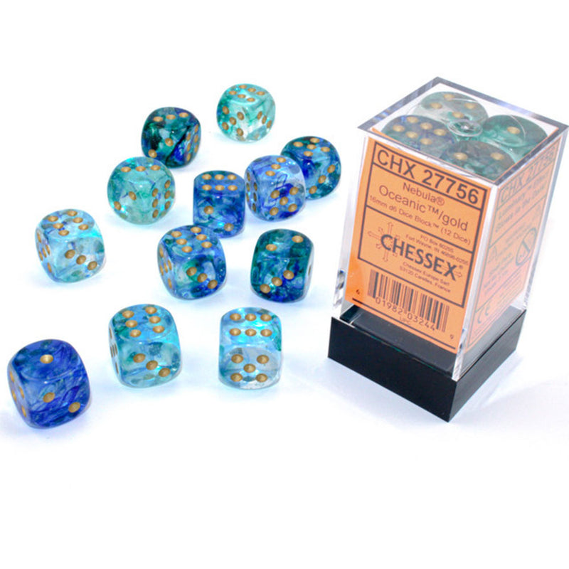  Bloque de dados Nebula Chessex D6 de 16 mm