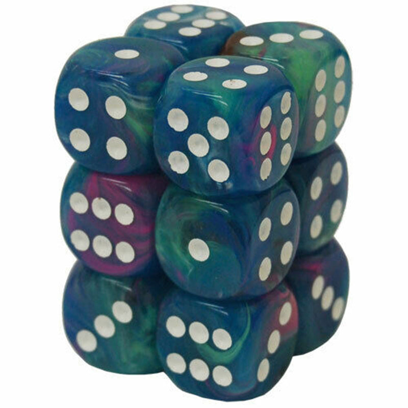  Bloque de dados festivo Chessex D6 de 16 mm