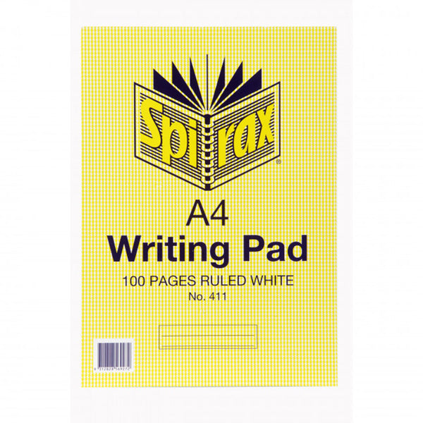 Spirax 100-Page Ruled Writing Pad A4