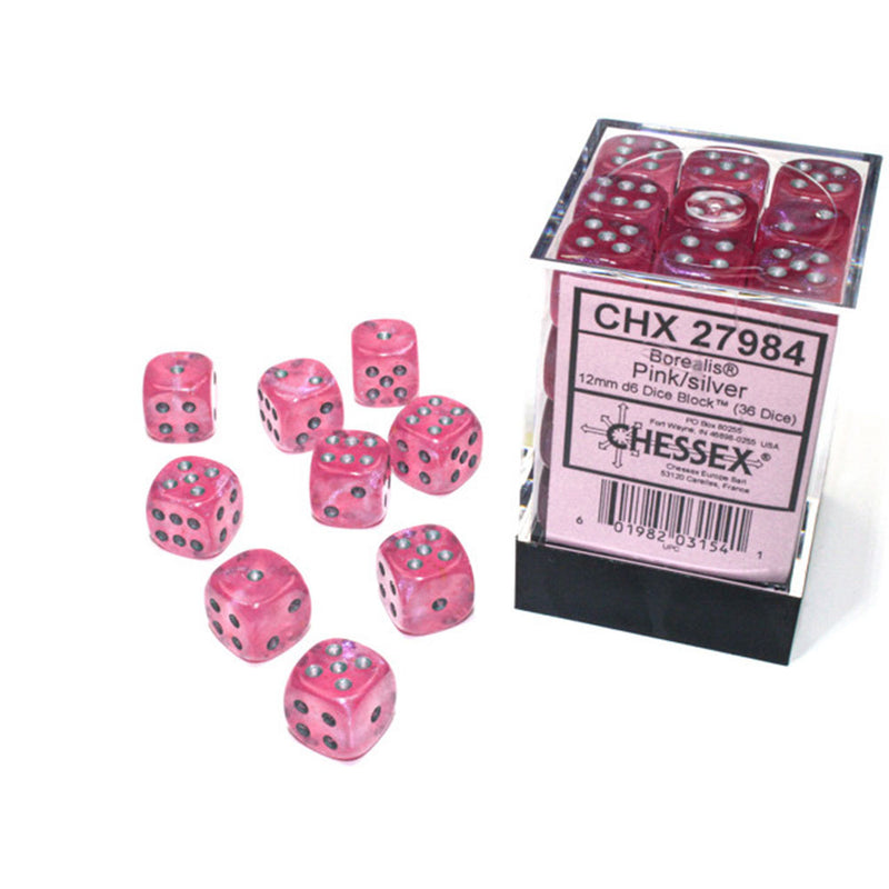 Borealis Chessex 12mm D6 Blocco da dadi luminari