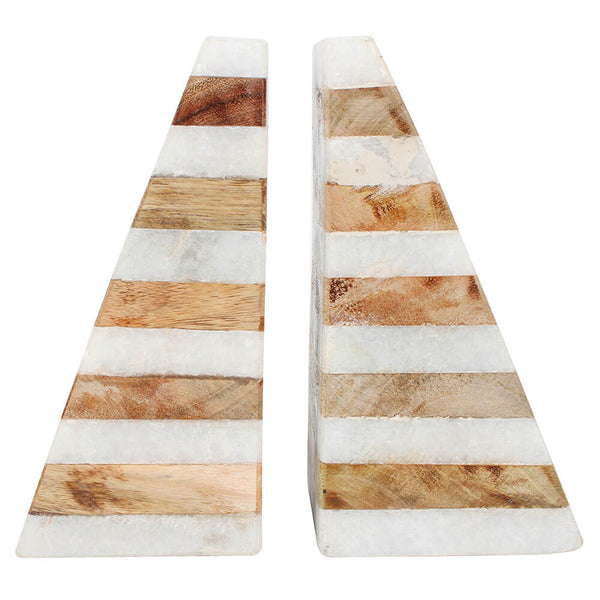 Edah Marble Book Ends Set of 2 (16x16x8cm)