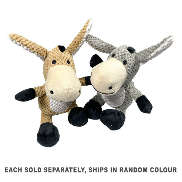 Plush Donkey Toy with Squeak 1pc Random (32x12cm)