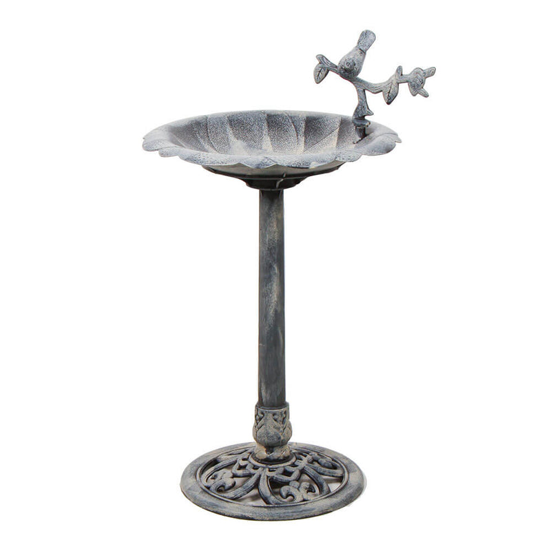 Bird Bath Garden Statue Grey (84x50cm)