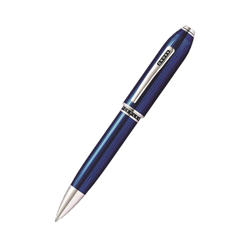 Penna di lacca blu in quarzo traslucida senza pezzi
