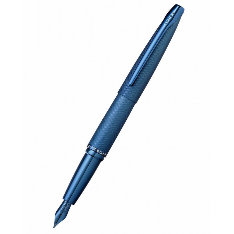 Stylo plume Cross ATX Sandblast (bleu foncé)