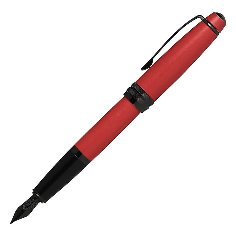 Stylo plume Cross Bailey avec pointe noire (rouge mat)