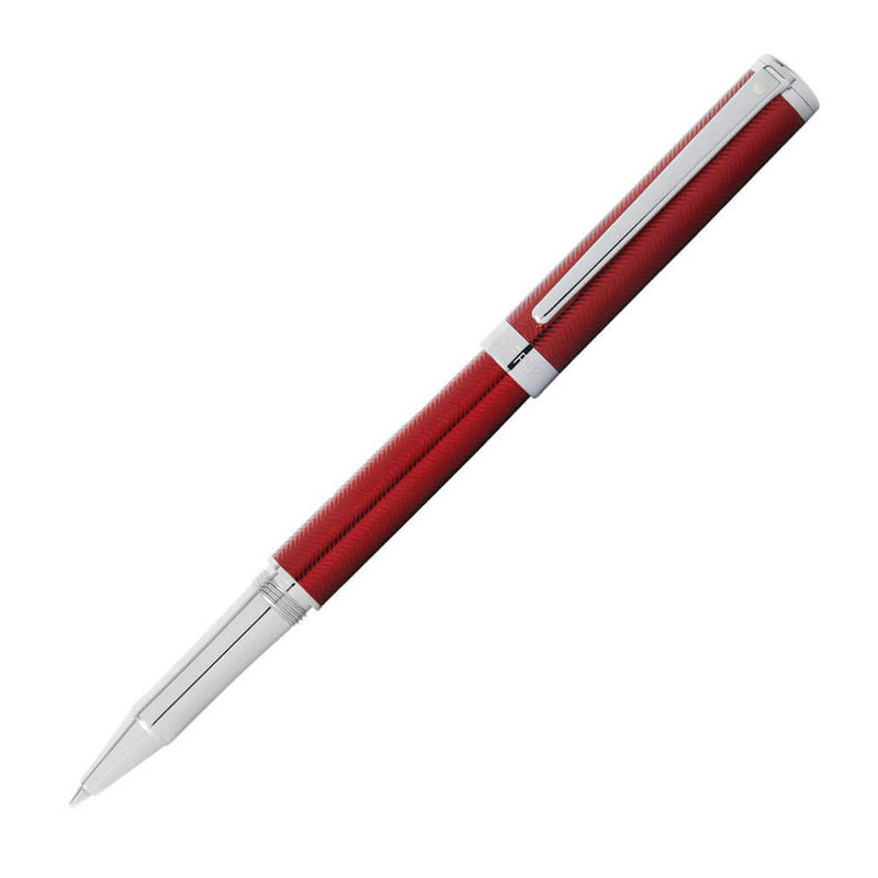 Intensity Engraved Red Lacquer Pen w/ Chrome Trim