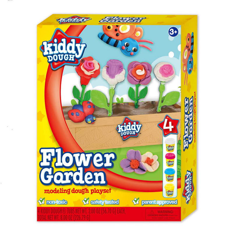 Kiddy Dough Flower Garden Modeling Dough Play Set