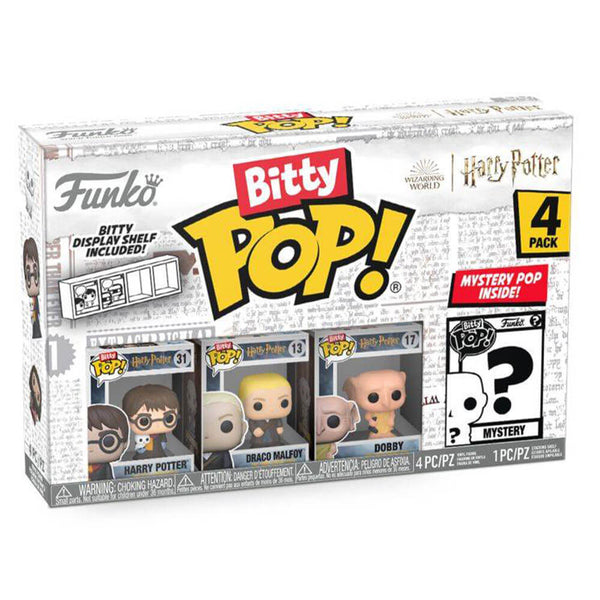 Harry Potter Harry, Draco & Dobby Bitty Pop! 4-Pack