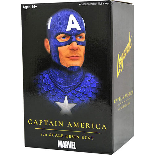 Captain America Legends in 3D 1:2 Scale Bust