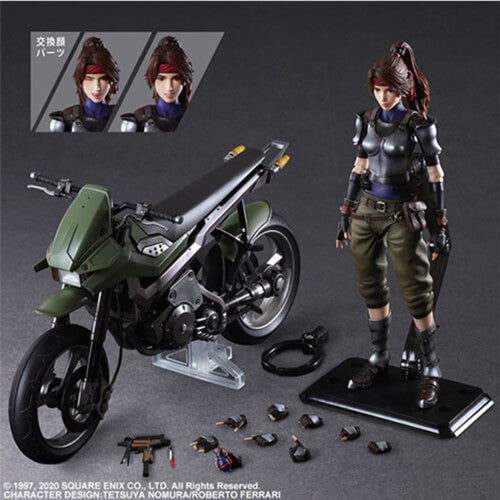 FFVII Jessie & Motorcycle Play Arts Action Figure