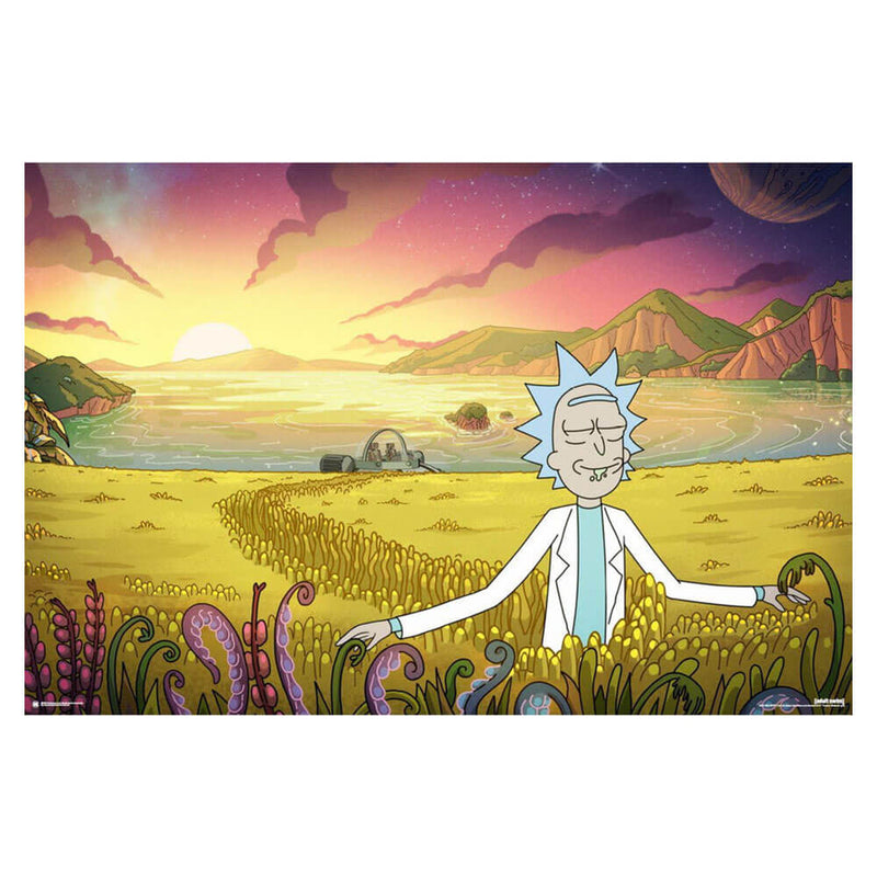  Póster Impacto de Rick y Morty (61x91,5 cm)