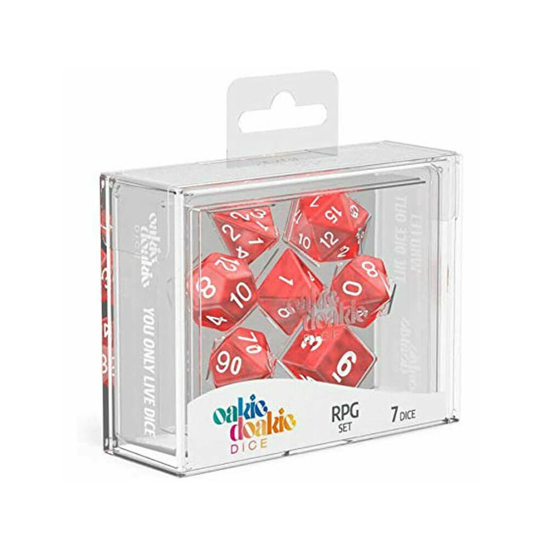  Oakie Doakie RPG Set Dados de Mármol 7uds