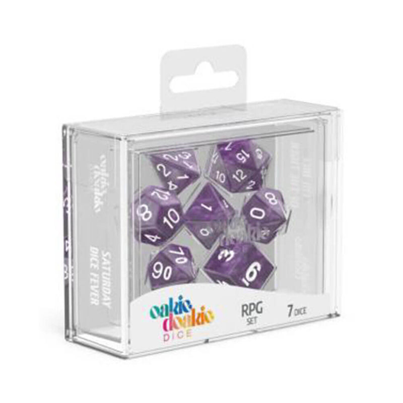  Oakie Doakie RPG Set Dados de Mármol 7uds