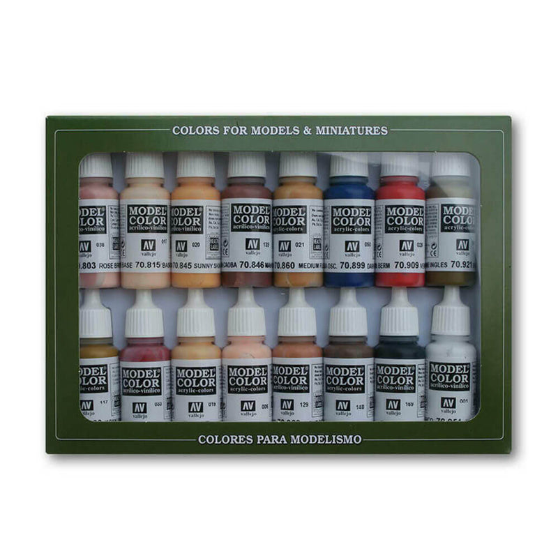 Modèle Couleur Peinture Ensemble de 16 Couleurs