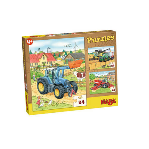 Haba Puzzles with 3 Designs 24pcs