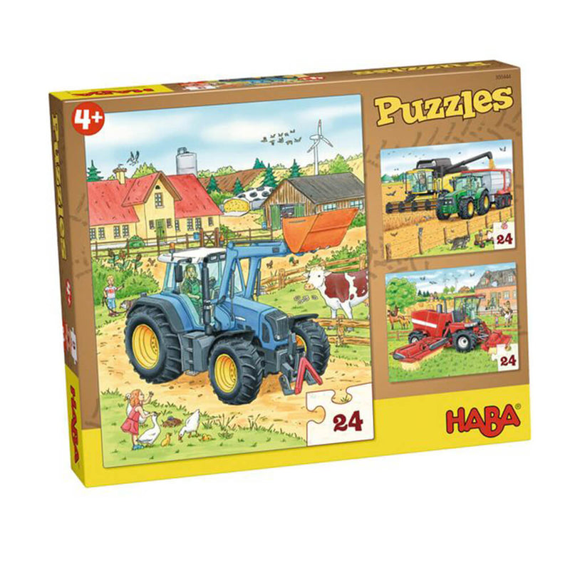 Haba Puzzles with 3 Designs 24pcs