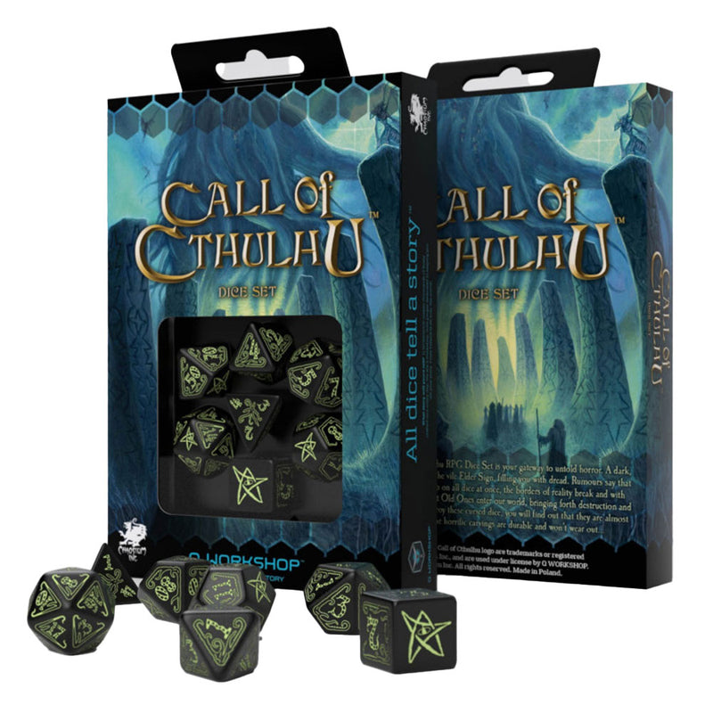  Q Workshop Juego de Dados La Llamada de Cthulhu 7uds