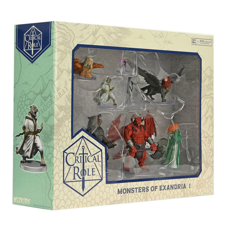  Juego de miniaturas de los monstruos de Exandria de rol crítico