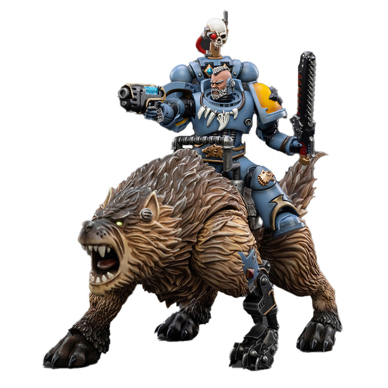  Figura escala 1/18 de caballería Thunderwolf de Space Wolves