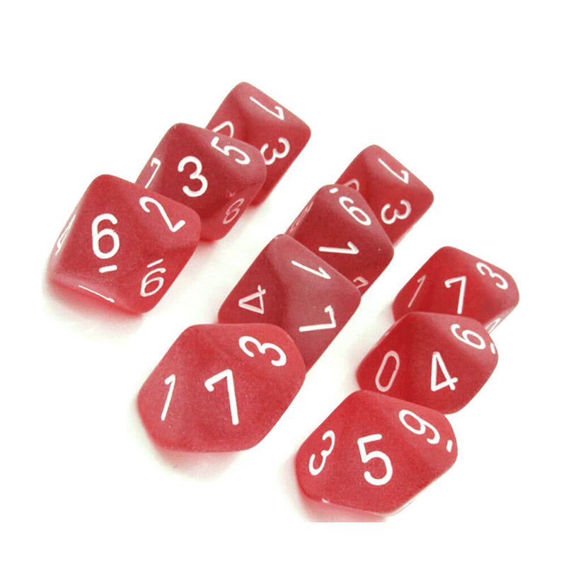 Set glassato poliedrico di Chessex D10 D10