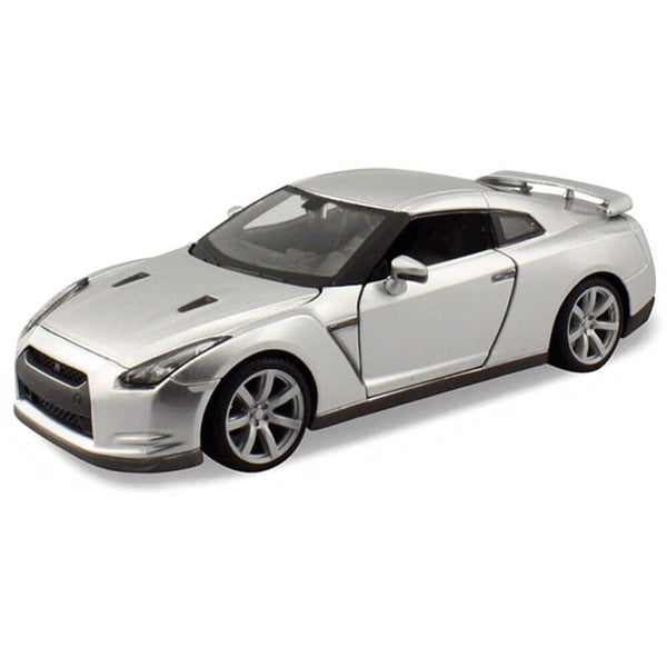 Newray 1:24 Diecast Car Nissan Gtr 2009 Silver