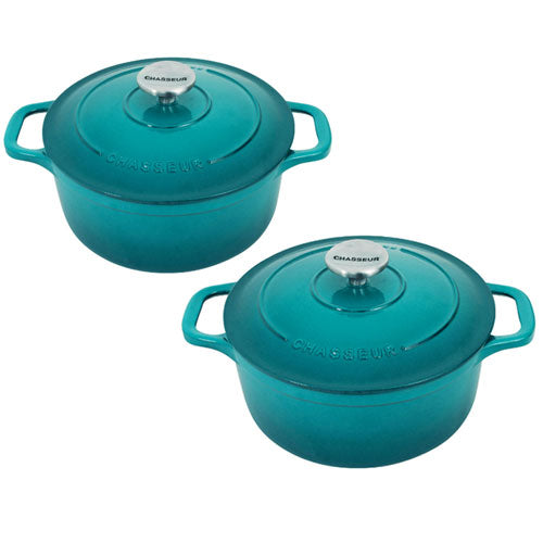 Chasseur Round French Oven (Mediterranean Blue)