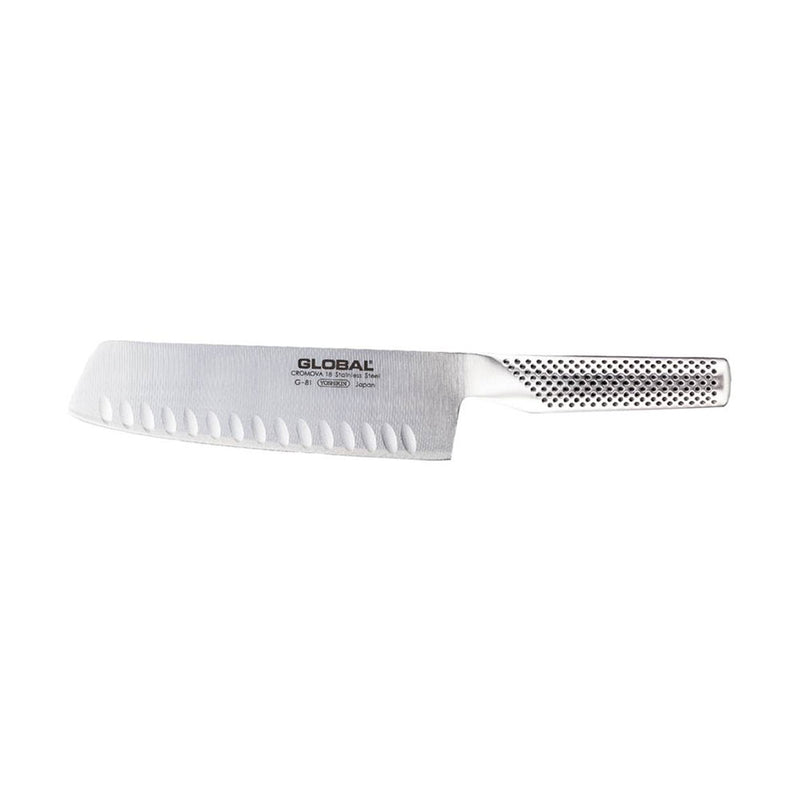 Global Knives Straight Handle Vegetable Knife 18cm